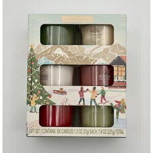Yankee Candle Holiday Gift Set of 6 Sample 1.3 Oz Jars. New In Package